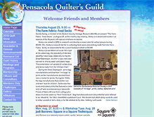 Tablet Screenshot of pensacolaquiltersguild.org